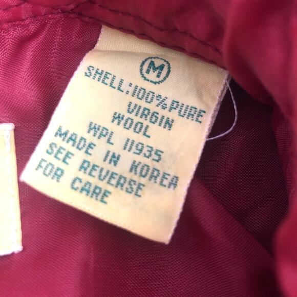 St. John’s Bay Vintage Wool Red Plaid Outdoors Button Down Flannel Shirt M - Picture 9 of 16